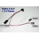 AV кабель для  GoPro Hero 3 с питанием